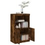 Sideboard with LED lights smoked oak 60.5x37x100 cm by , Sideboards - Ref: Foro24-836669, Price: 83,66 €, Discount: %