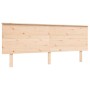 Double bed frame with solid wood headboard by , Beds and slatted bases - Ref: Foro24-3193676, Price: 175,99 €, Discount: %