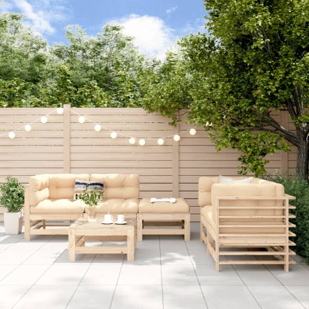 Garden furniture set 6 pieces solid pine wood by , Garden sets - Ref: Foro24-3186200, Price: 331,48 €, Discount: %