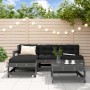 Garden sofa set 5 pieces solid gray pine wood by , Garden sets - Ref: Foro24-3186531, Price: 319,86 €, Discount: %