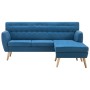 L-förmiges Sofa mit blauem Stoff gepolstert 171,5x138x81,5 cm von vidaXL, Sofas - Ref: Foro24-247025, Preis: 408,96 €, Rabatt: %