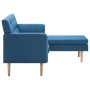 L-förmiges Sofa mit blauem Stoff gepolstert 171,5x138x81,5 cm von vidaXL, Sofas - Ref: Foro24-247025, Preis: 408,96 €, Rabatt: %