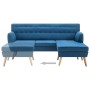 L-förmiges Sofa mit blauem Stoff gepolstert 171,5x138x81,5 cm von vidaXL, Sofas - Ref: Foro24-247025, Preis: 408,96 €, Rabatt: %