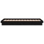 Bed frame with LED black solid wood 90x190 cm by , Beds and slatted bases - Ref: Foro24-820006, Price: 160,99 €, Discount: %