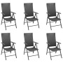 7-piece black garden dining set by , Garden sets - Ref: Foro24-3060062, Price: 610,05 €, Discount: %