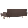 L-shaped sofa upholstered in brown fabric 186x136x79 cm by vidaXL, Sofas - Ref: Foro24-246997, Price: 373,01 €, Discount: %