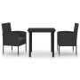 Juego de comedor para jardín 3 piezas negro de , Conjuntos de jardín - Ref: Foro24-3099613, Precio: 200,71 €, Descuento: %