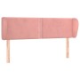 Pink velvet headboard 147x23x78/88 cm by , Headboards and footboards - Ref: Foro24-3117057, Price: 63,61 €, Discount: %