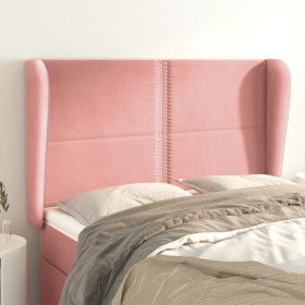 Headboard with pink velvet ears 147x23x118/128 cm by , Headboards and footboards - Ref: Foro24-3117869, Price: 110,68 €, Disc...