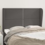 Headboard with gray synthetic leather ears 147x23x118/128cm by , Headboards and footboards - Ref: Foro24-3117910, Price: 137,...