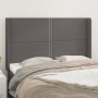 Headboard with ears gray synthetic leather 147x16x118/128cm by , Headboards and footboards - Ref: Foro24-3119534, Price: 114,...