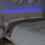 Cabecero con LED de tela color crema 160x5x78/88 cm de , Cabeceros y pies de cama - Ref: Foro24-3121483, Precio: 69,28 €, Des...