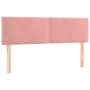 Cabecero con LED de terciopelo rosa 144x5x78/88 cm de , Cabeceros y pies de cama - Ref: Foro24-3121525, Precio: 66,99 €, Desc...