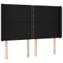 Black fabric headboard with LED 147x16x118/128 cm by , Headboards and footboards - Ref: Foro24-3123908, Price: 139,99 €, Disc...