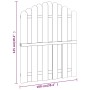 Puerta de jardín madera de pino impregnada 100x125 cm de vidaXL, Puertas de jardín - Ref: Foro24-45328, Precio: 77,55 €, Desc...