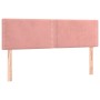 Cama box spring colchón y LED terciopelo rosa 140x190 cm de , Camas y somieres - Ref: Foro24-3134344, Precio: 412,69 €, Descu...