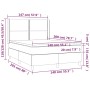 Boxspringbett mit Matratze und LED-Samt in Dunkelgrün, 140 x 200 cm von , Betten und Lattenroste - Ref: Foro24-3139508, Preis...