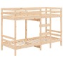 Solid pine wood bunk bed 75x190 cm by , Beds and slatted bases - Ref: Foro24-3139844, Price: 214,16 €, Discount: %