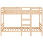 Solid pine wood bunk bed 75x190 cm by , Beds and slatted bases - Ref: Foro24-3139844, Price: 214,16 €, Discount: %