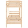 Solid pine wood bunk bed 75x190 cm by , Beds and slatted bases - Ref: Foro24-3139844, Price: 214,16 €, Discount: %