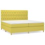 Cama box spring con colchón tela verde 200x200 cm de , Camas y somieres - Ref: Foro24-3142608, Precio: 667,96 €, Descuento: %