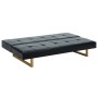 Sofá cama de cuero sintético negro de vidaXL, Sofás - Ref: Foro24-247026, Precio: 281,33 €, Descuento: %