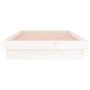 Estructura de cama con LED madera maciza blanca 100x200 cm de , Camas y somieres - Ref: Foro24-819963, Precio: 107,90 €, Desc...