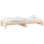 Sofá cama extraíble madera maciza de pino 2x(90x200) cm de , Camas y somieres - Ref: Foro24-820427, Precio: 121,76 €, Descuen...