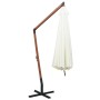 Hanging parasol 350 cm with white wooden pole by , Umbrellas - Ref: Foro24-42966, Price: 208,80 €, Discount: %