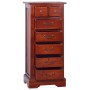 Classic brown solid mahogany wood chest of drawers 45x35x100 cm by , Drawers - Ref: Foro24-288865, Price: 237,41 €, Discount: %