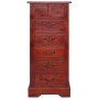 Classic brown solid mahogany wood chest of drawers 45x35x100 cm by , Drawers - Ref: Foro24-288865, Price: 237,41 €, Discount: %