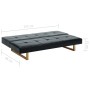 Sofá cama de cuero sintético negro de vidaXL, Sofás - Ref: Foro24-247026, Precio: 281,33 €, Descuento: %