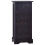 Cómoda de madera maciza de caoba negro claro 45x35x100 cm de , Cajoneras - Ref: Foro24-337866, Precio: 211,99 €, Descuento: %