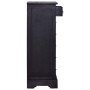 Cómoda de madera maciza de caoba negro claro 45x35x100 cm de , Cajoneras - Ref: Foro24-337866, Precio: 211,99 €, Descuento: %