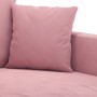 Pink velvet 3-piece sofa set with cushions by , Sofas - Ref: Foro24-3201683, Price: 668,92 €, Discount: %