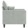 Sillón de terciopelo gris claro 60 cm de , Sofás - Ref: Foro24-359283, Precio: 164,41 €, Descuento: %