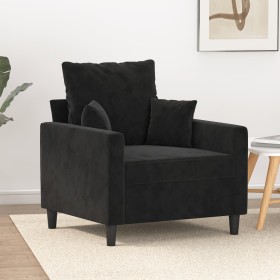 Black velvet armchair 60 cm by , Sofas - Ref: Foro24-359288, Price: 162,59 €, Discount: %