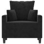 Black velvet armchair 60 cm by , Sofas - Ref: Foro24-359288, Price: 162,33 €, Discount: %