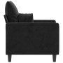 Black velvet armchair 60 cm by , Sofas - Ref: Foro24-359288, Price: 162,33 €, Discount: %