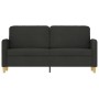 2-seater black fabric sofa 140 cm by , Sofas - Ref: Foro24-359482, Price: 230,67 €, Discount: %