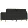 2-seater black fabric sofa 140 cm by , Sofas - Ref: Foro24-359482, Price: 230,67 €, Discount: %