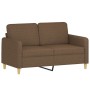 Sofa set with cushions 4 pieces brown fabric by , Sofas - Ref: Foro24-3202081, Price: 727,99 €, Discount: %