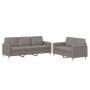 Sofa set with cushions 2 pieces taupe gray fabric by , Sofas - Ref: Foro24-3202125, Price: 498,54 €, Discount: %