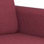 Sofa set with cushions 3 pieces red fabric by , Sofas - Ref: Foro24-3202076, Price: 678,24 €, Discount: %