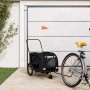 Pet Bicycle Trailer Iron Oxford Cloth Black by , pet strollers - Ref: Foro24-93905, Price: 99,14 €, Discount: %