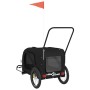 Pet Bicycle Trailer Iron Oxford Cloth Black by , pet strollers - Ref: Foro24-93905, Price: 99,14 €, Discount: %