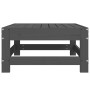 Gray Solid Pine Wood Garden Stool by , Modular outdoor sofas - Ref: Foro24-825487, Price: 67,99 €, Discount: %