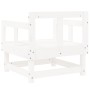 Garden armchairs 2 units solid white pine wood by , Modular outdoor sofas - Ref: Foro24-825388, Price: 97,31 €, Discount: %