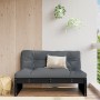 Central garden sofa solid black pine wood 120x80 cm by , Modular outdoor sofas - Ref: Foro24-825748, Price: 91,99 €, Discount: %