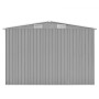 Caseta de jardín metal gris 257x489x181 cm de vidaXL, Cobertizos - Ref: Foro24-143349, Precio: 675,14 €, Descuento: %